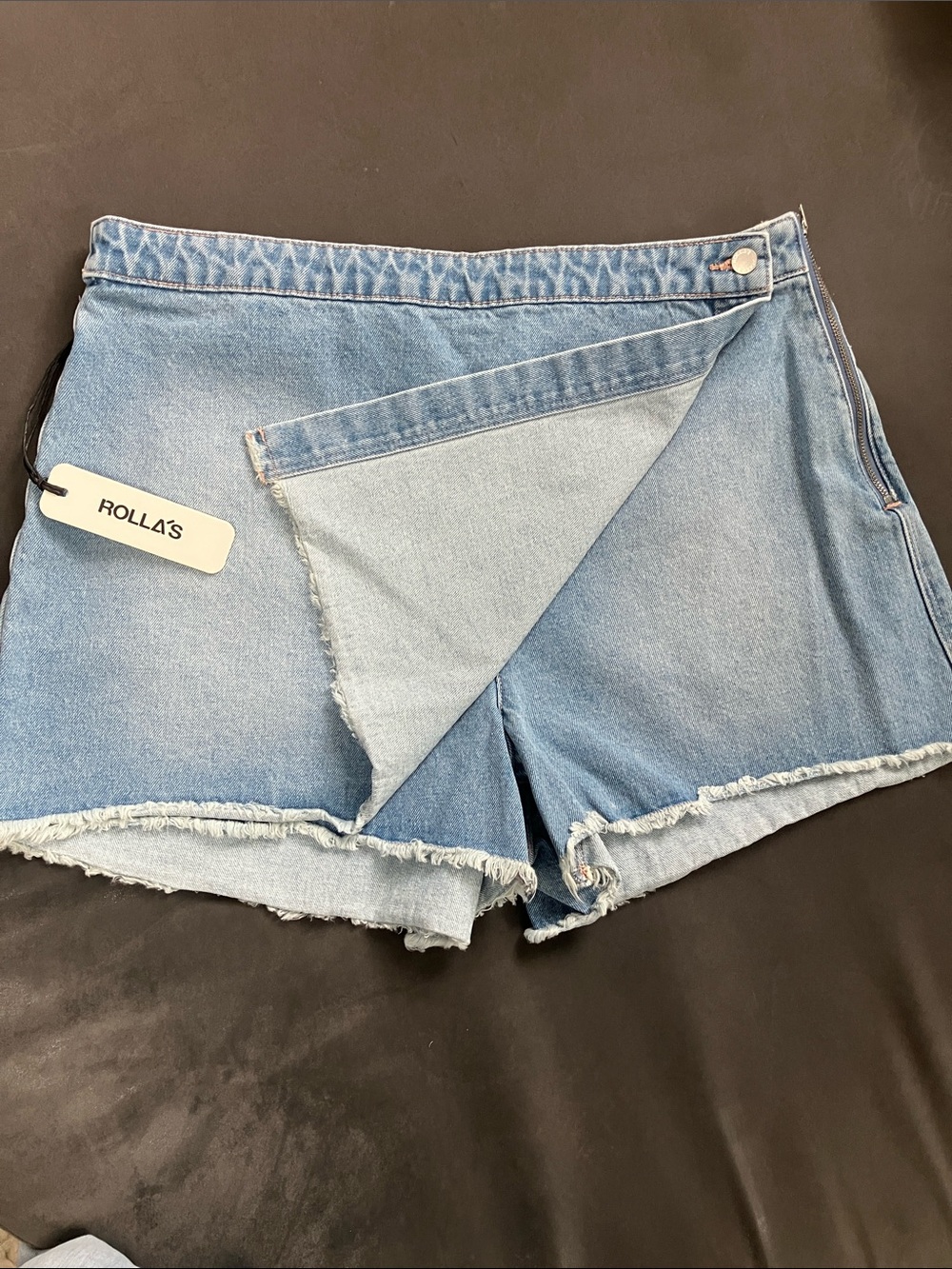 ROLLA’S LAYLA denim skort in Sunshine blue Size 34/AU 16 NWT